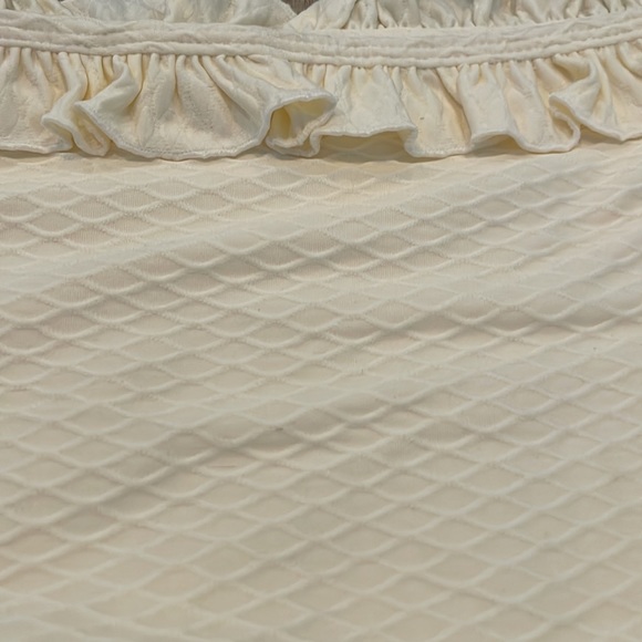 Citrine Alice High-Waisted Ruffle Bikini Bottoms Ivory Large NWT - Picture 6 of 10